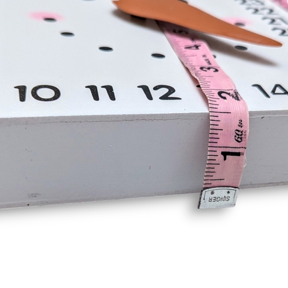 ** SOLD **   Wooden Snowman Days Until Christmas Countdown Decoration - Picture 12 of 13